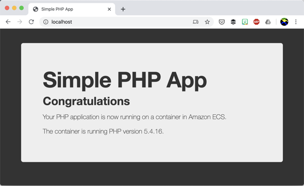 ecs compose test local
